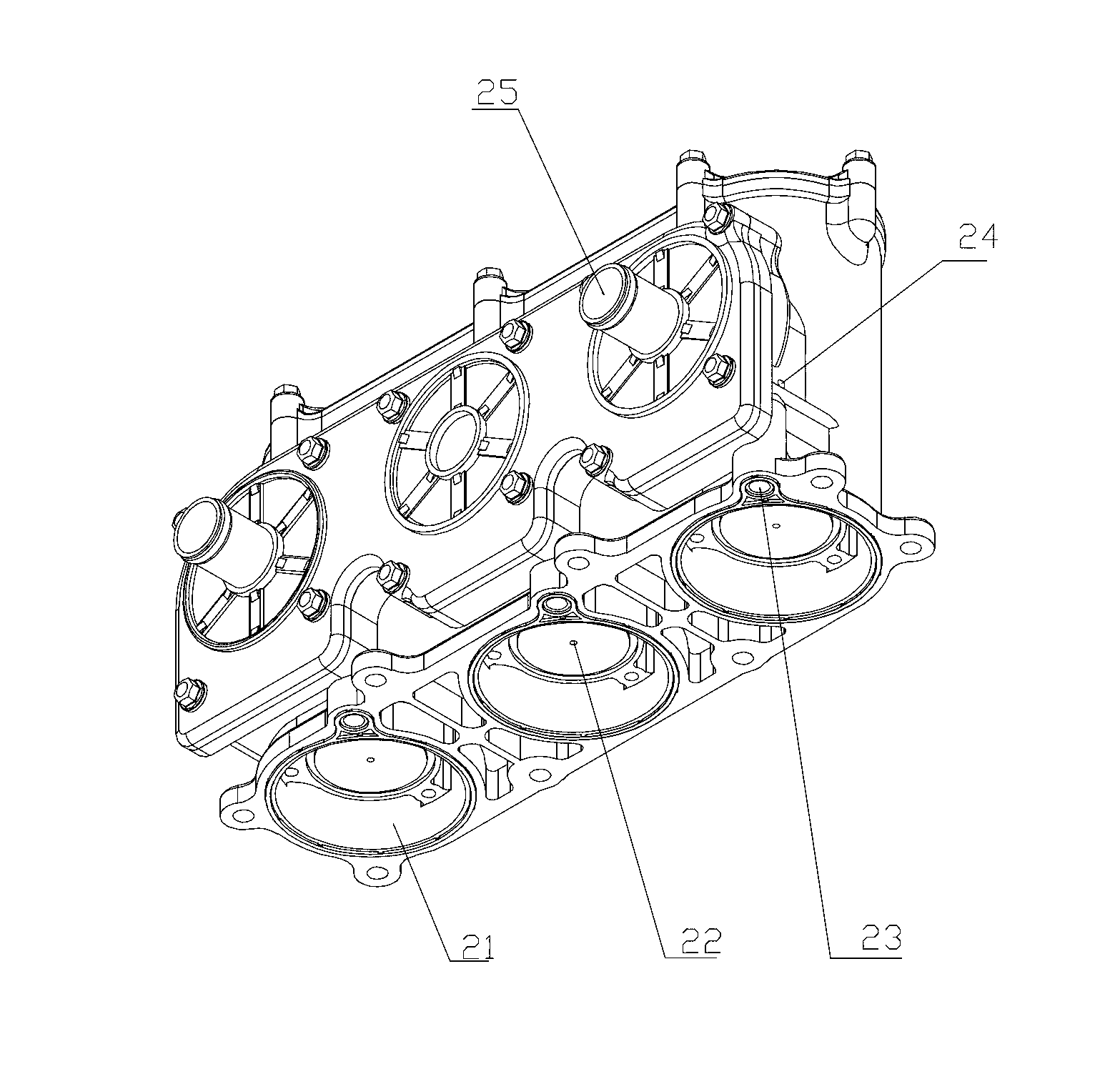 High efficiency ventilation device for crankcase