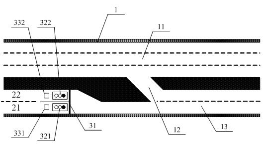 Expressway exit alternative passing control method and control device