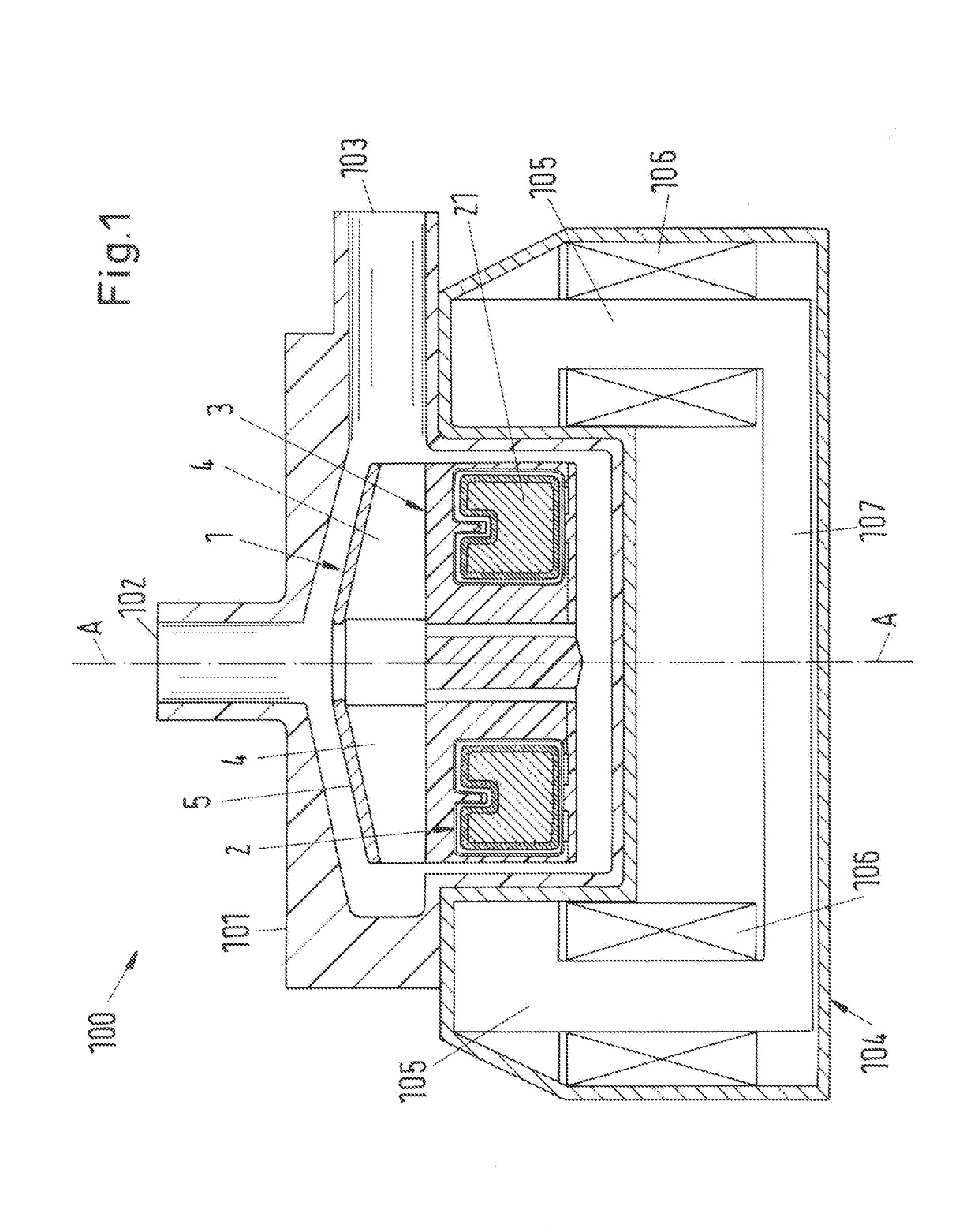 Magnetically levitated rotor and a rotary machine with such a rotor