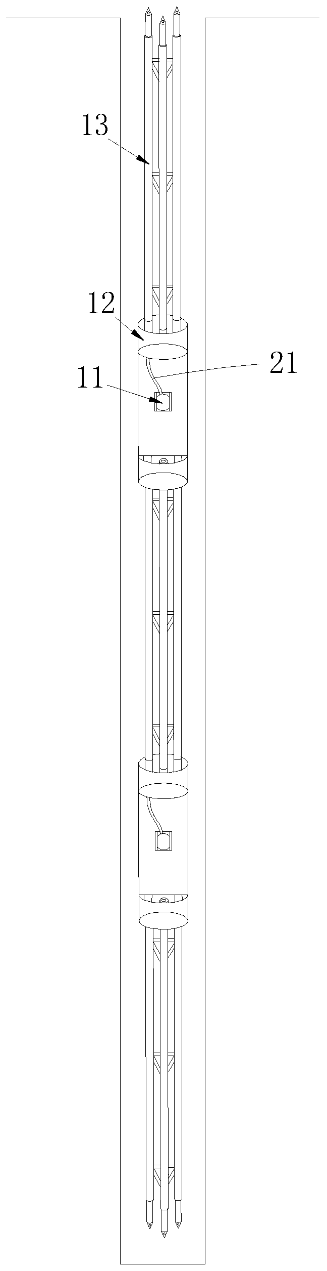 Improved deep soil pressure box mounting method