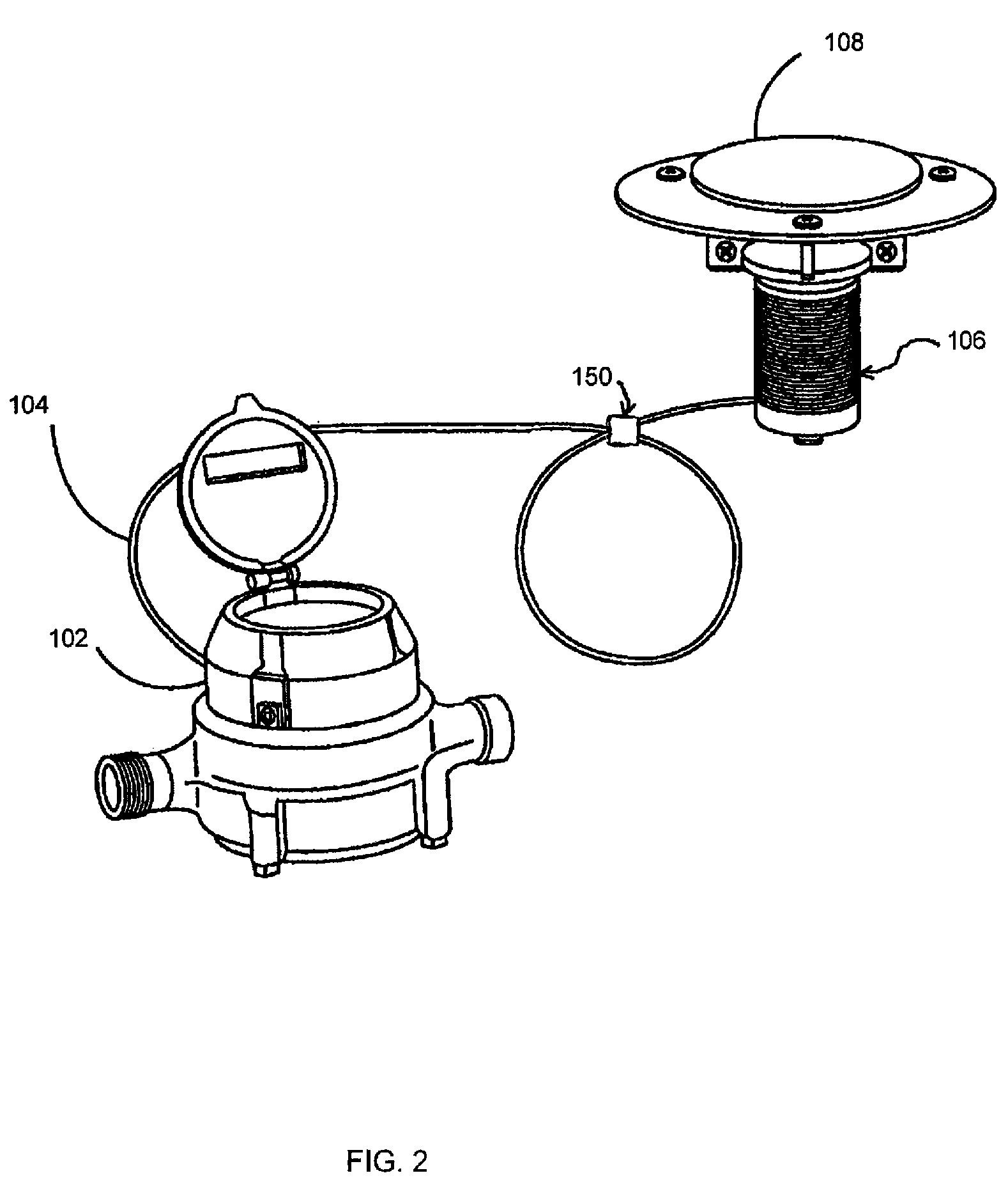 Antenna breakaway device for utility pit meter system