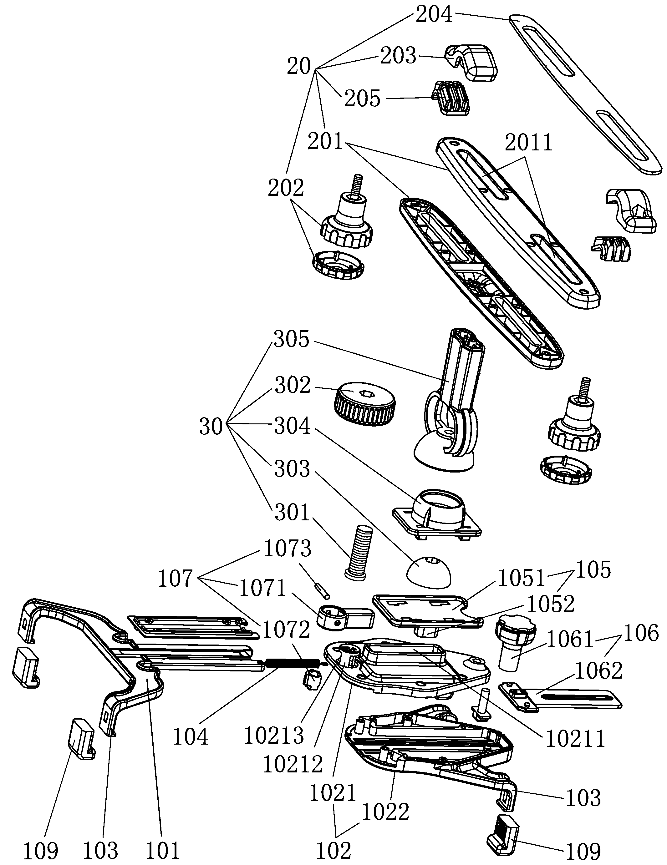 Multifunctional adjustable tablet personal computer vehicle-mounted support