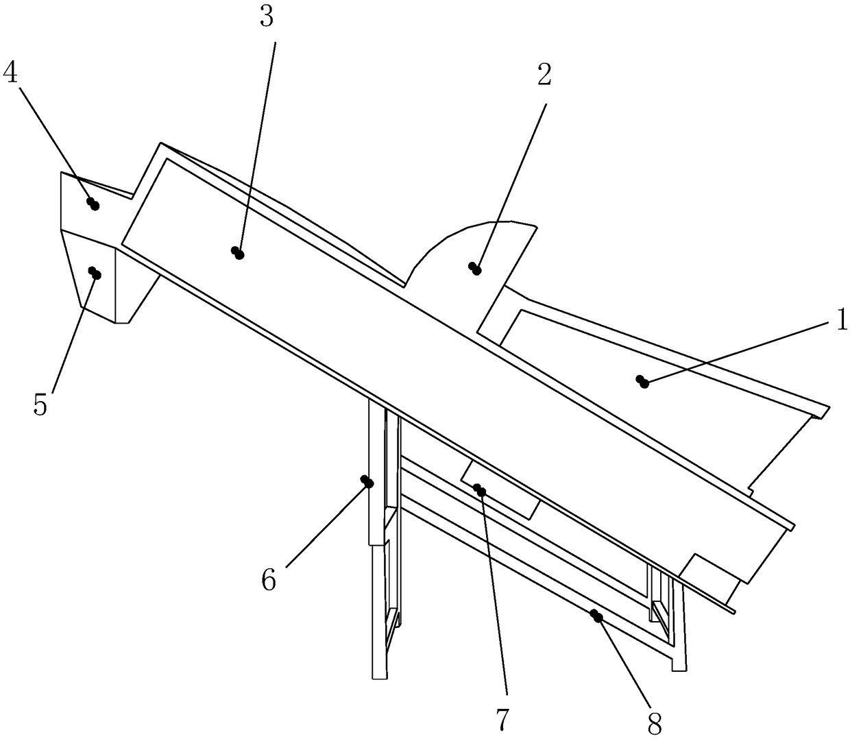 Dust prevention and removal device for agricultural equipment