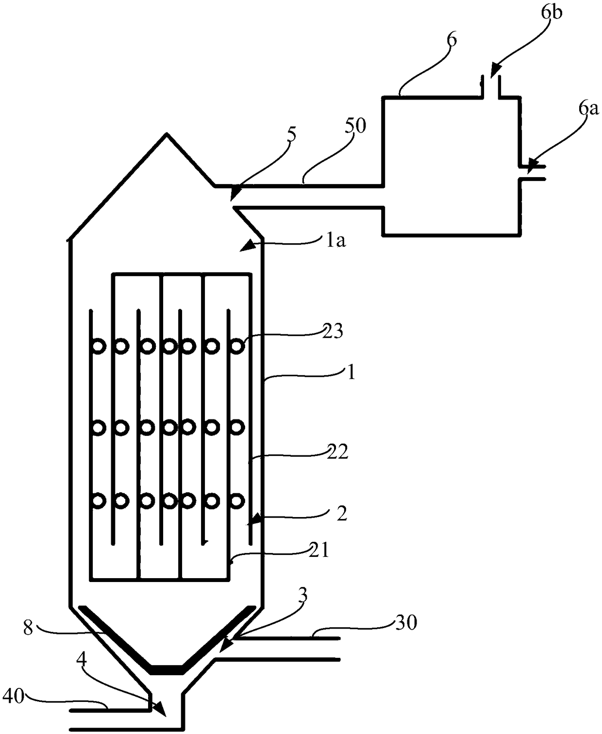 Regenerating device of natural gas sulfur recovering and complexing ion catalyst