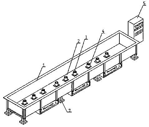 Induction heating pickling tank