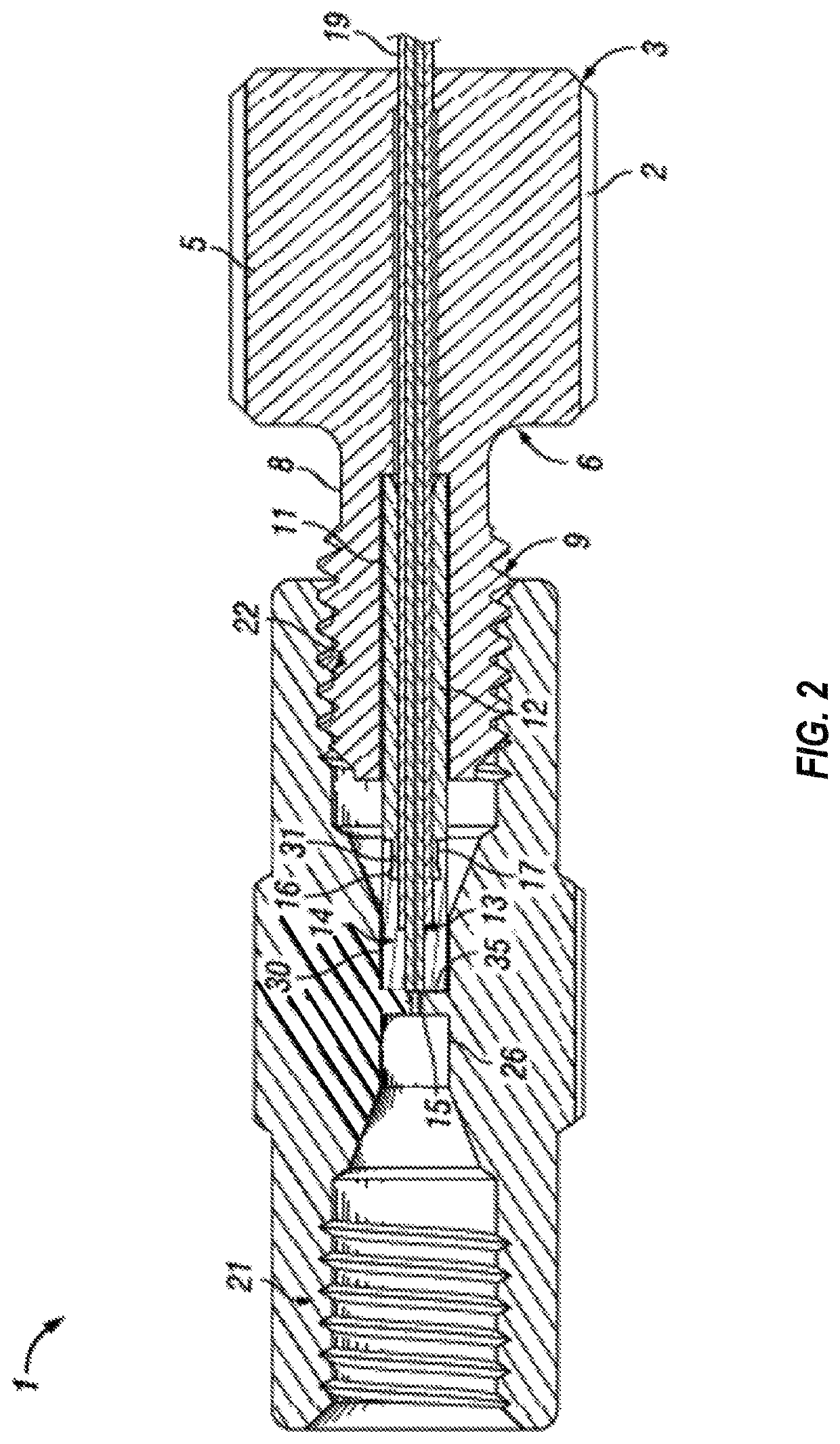 Face-sealing fluidic connection system