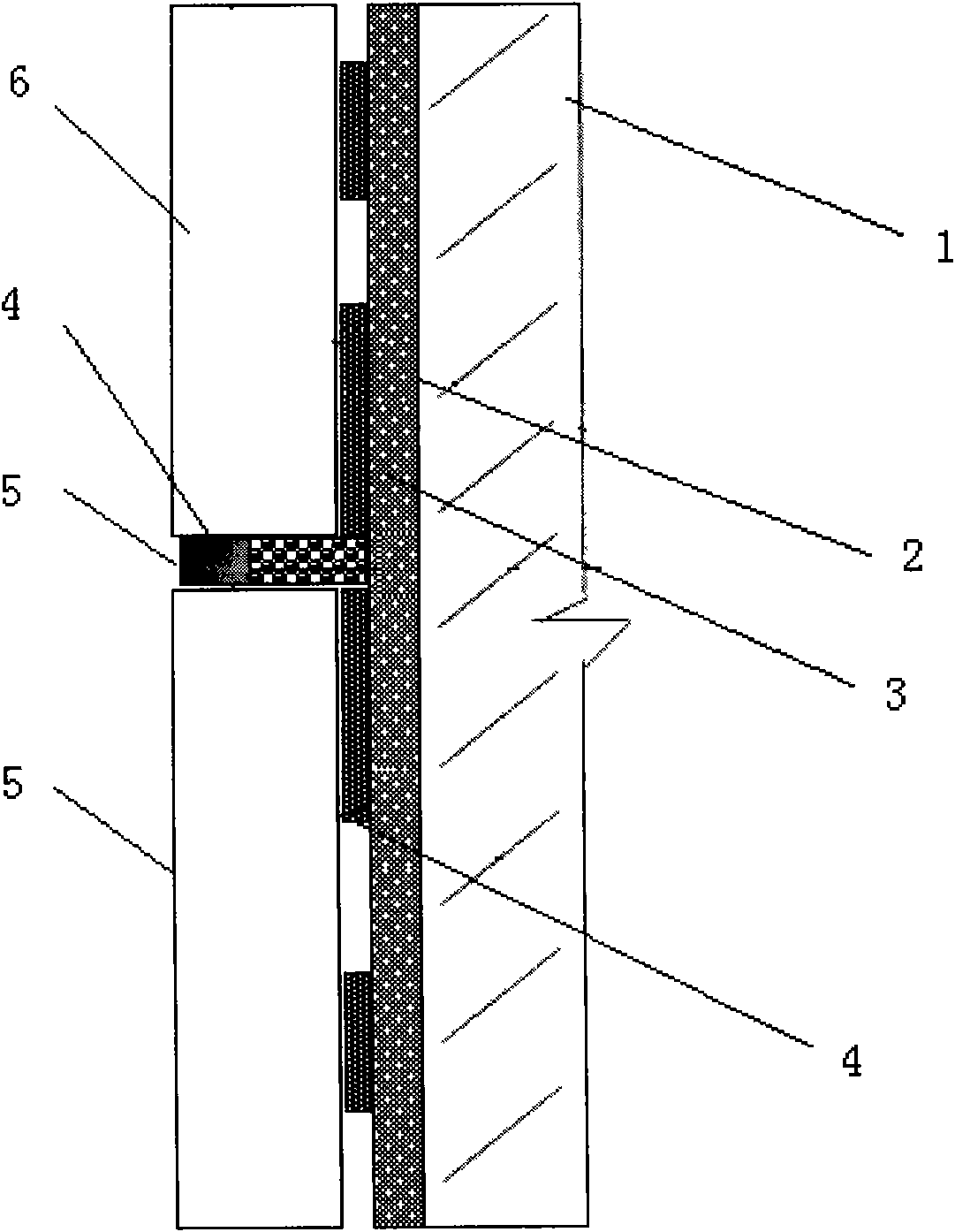 Dinging structure and dinging method for novel heat preservation and insulation building