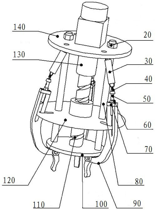 Ground potential overhead line foreign matter removing device