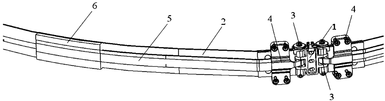 Satellite-borne antenna wrapping belt high-damping automatic rebound-stopping device