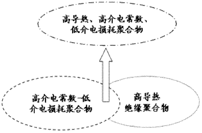 Polymer dielectric substance and preparation method thereof