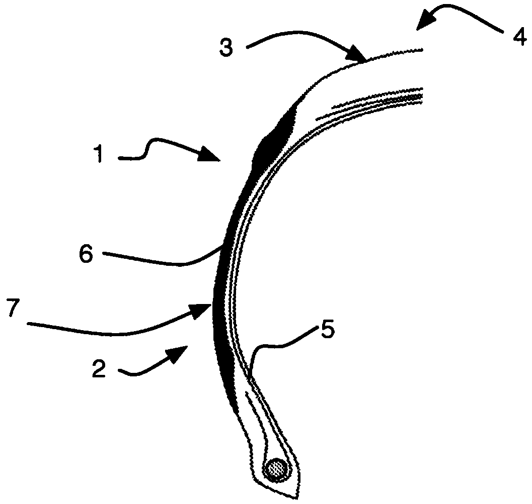 Tire with insert for sidewall