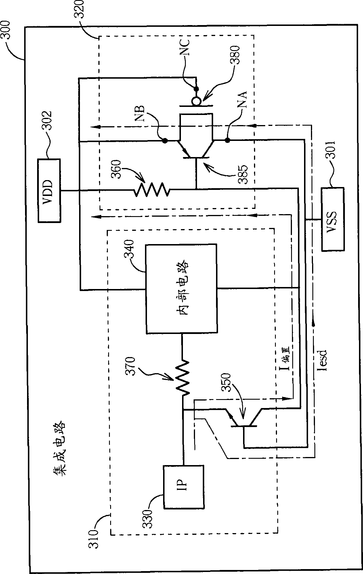 Integrated circuit with electrostatic discharge protecting circuit