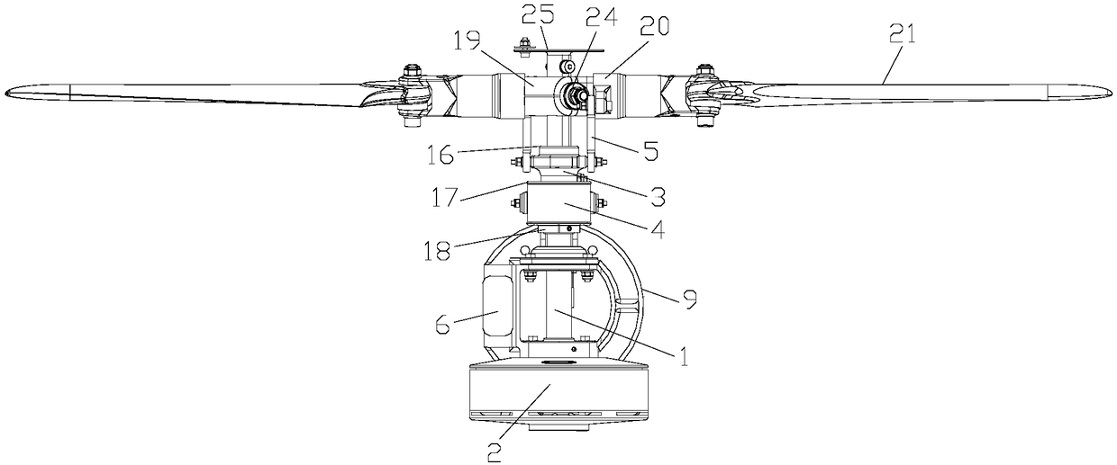 Drive system for change of pitch of helicopter tail rotor and helicopter