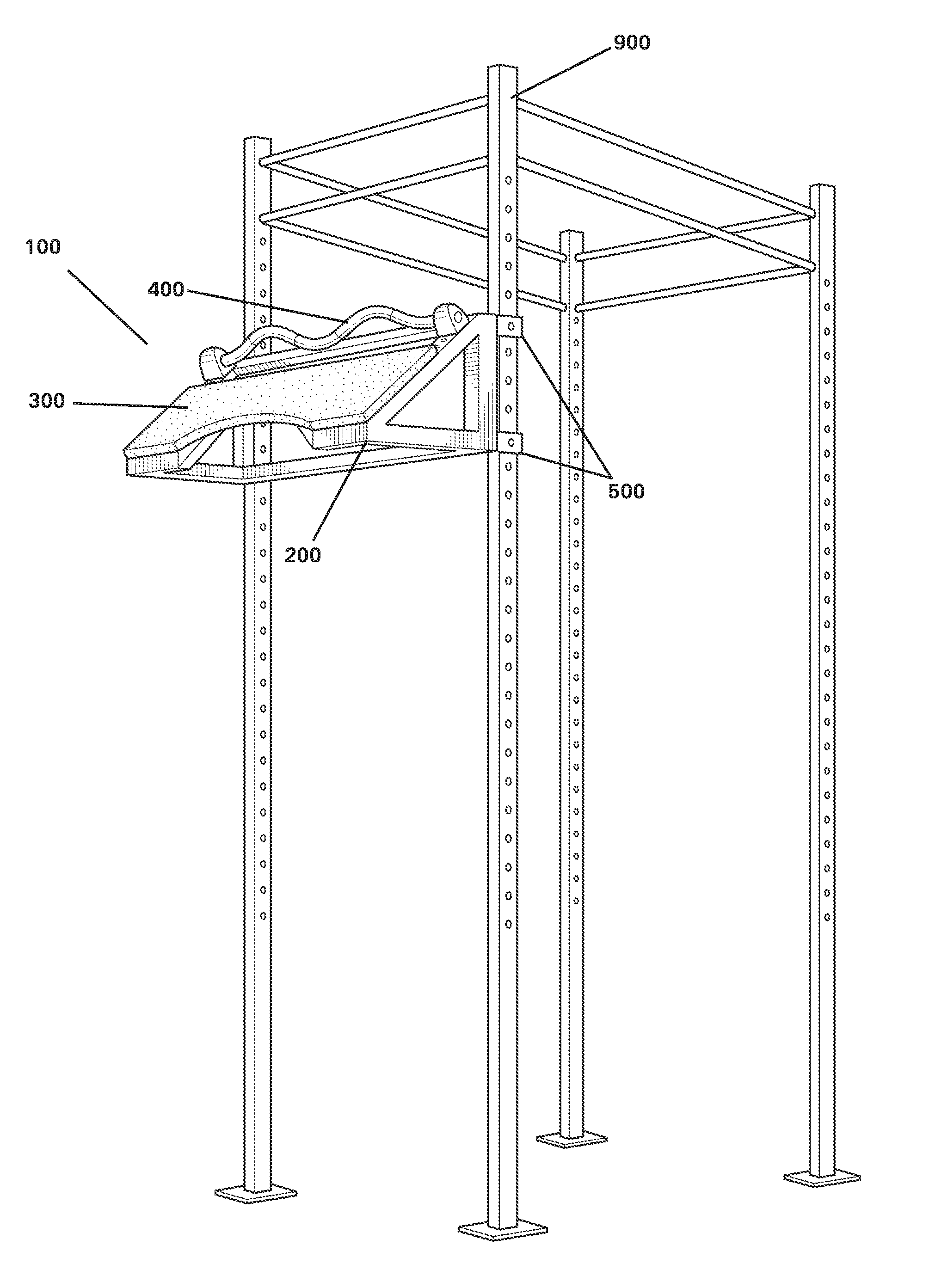 Isolated upper-body exercise device