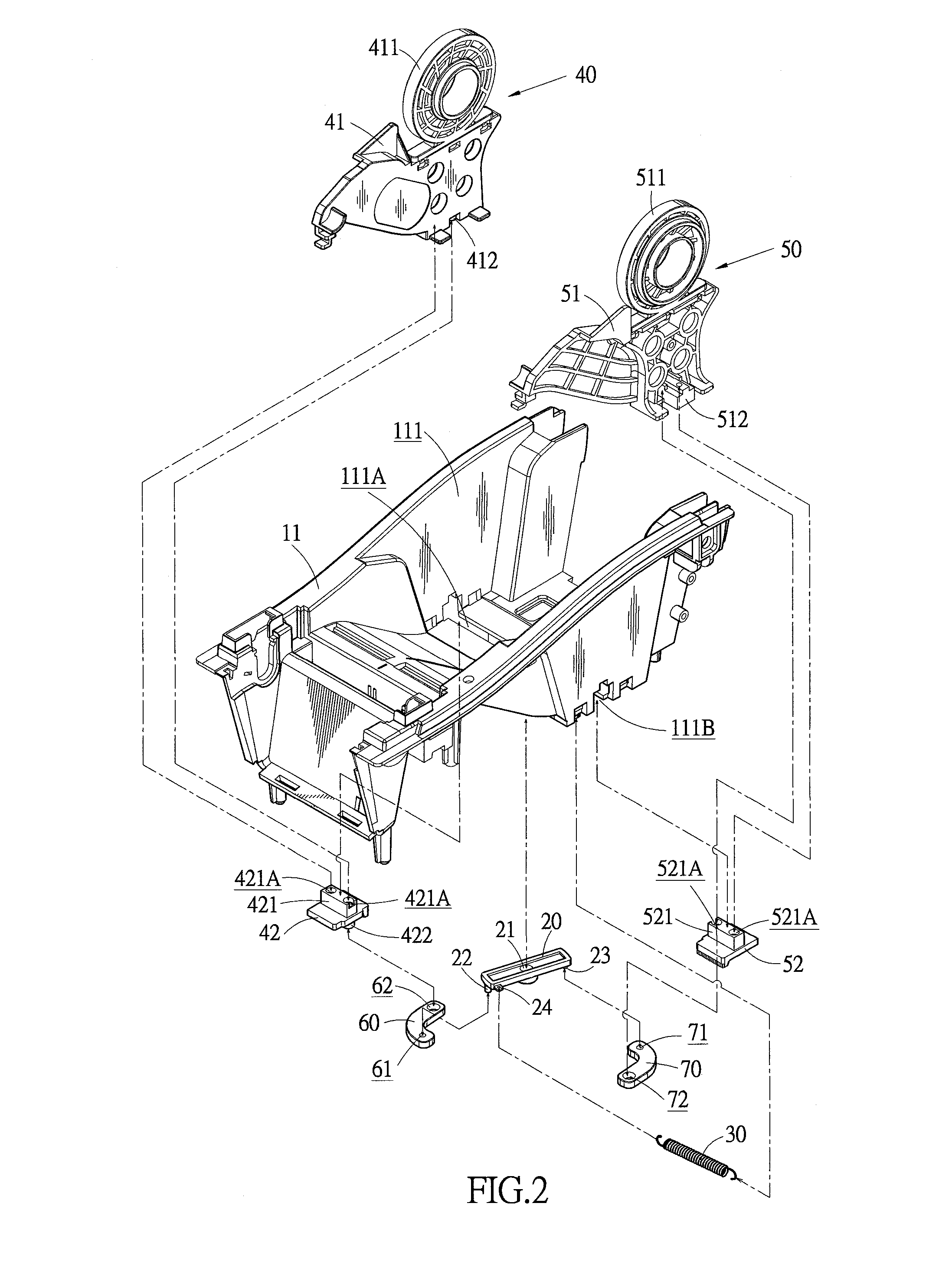 Printing medium clamp mechanism of barcode printer