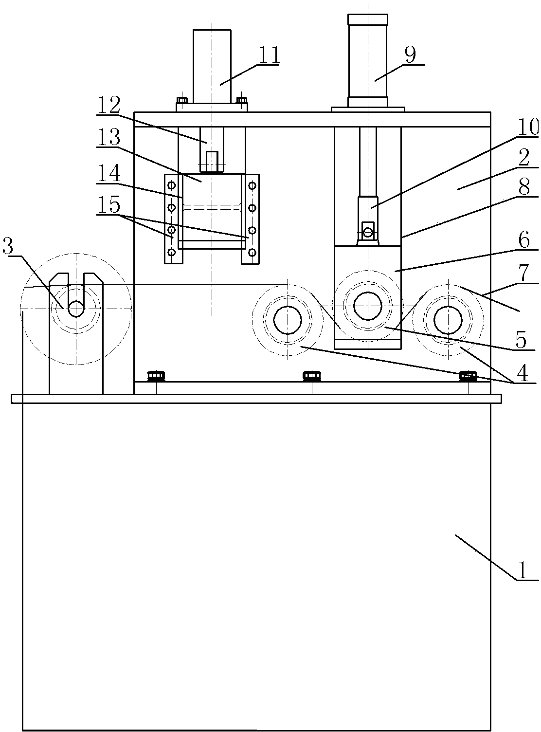 Pre-distributing tension damping device