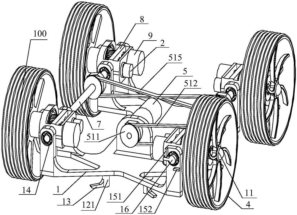 Wing wheel compound mobile flying amphibious robot device