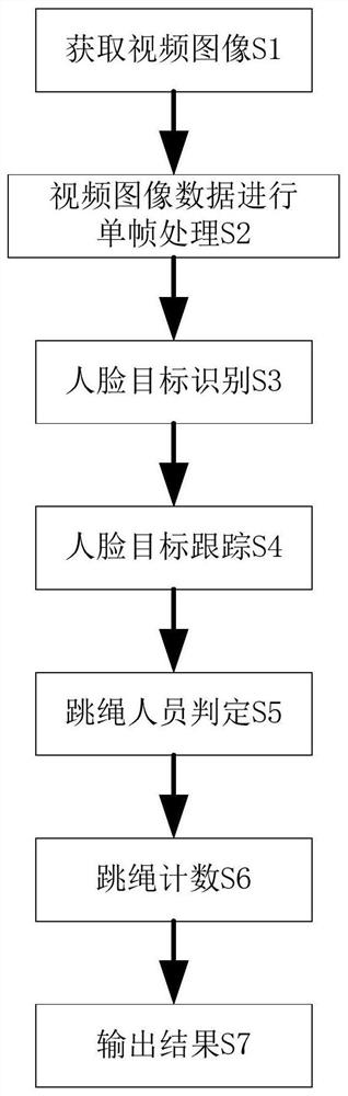 Rope skipping counting method based on multi-target tracking