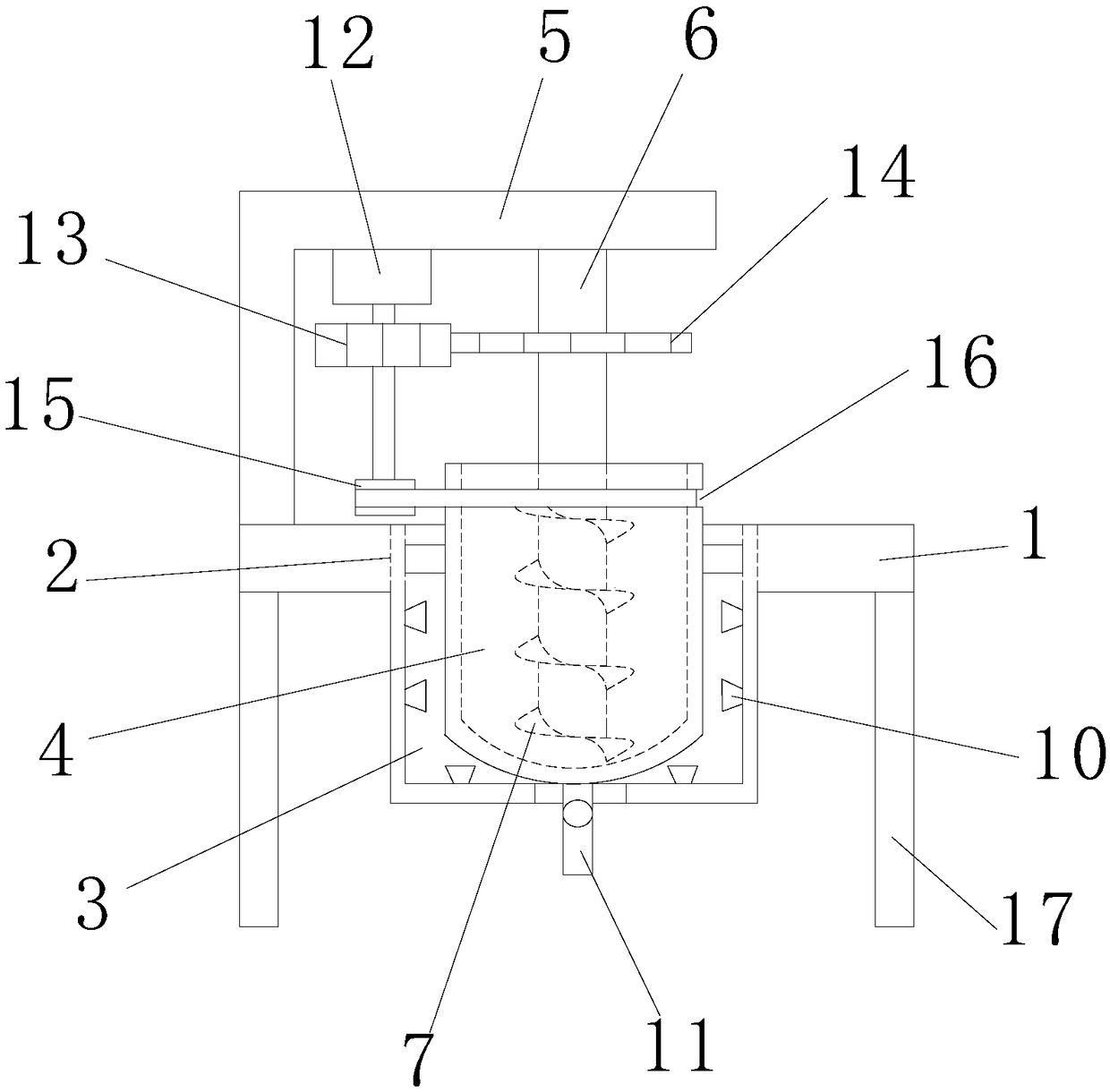 Plastic material melting equipment