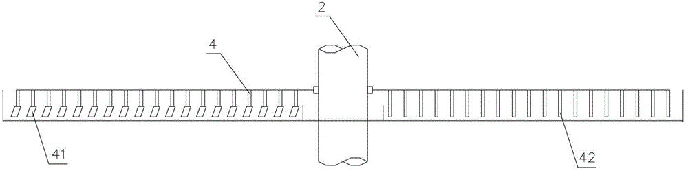 Sludge drying device and sludge treatment system