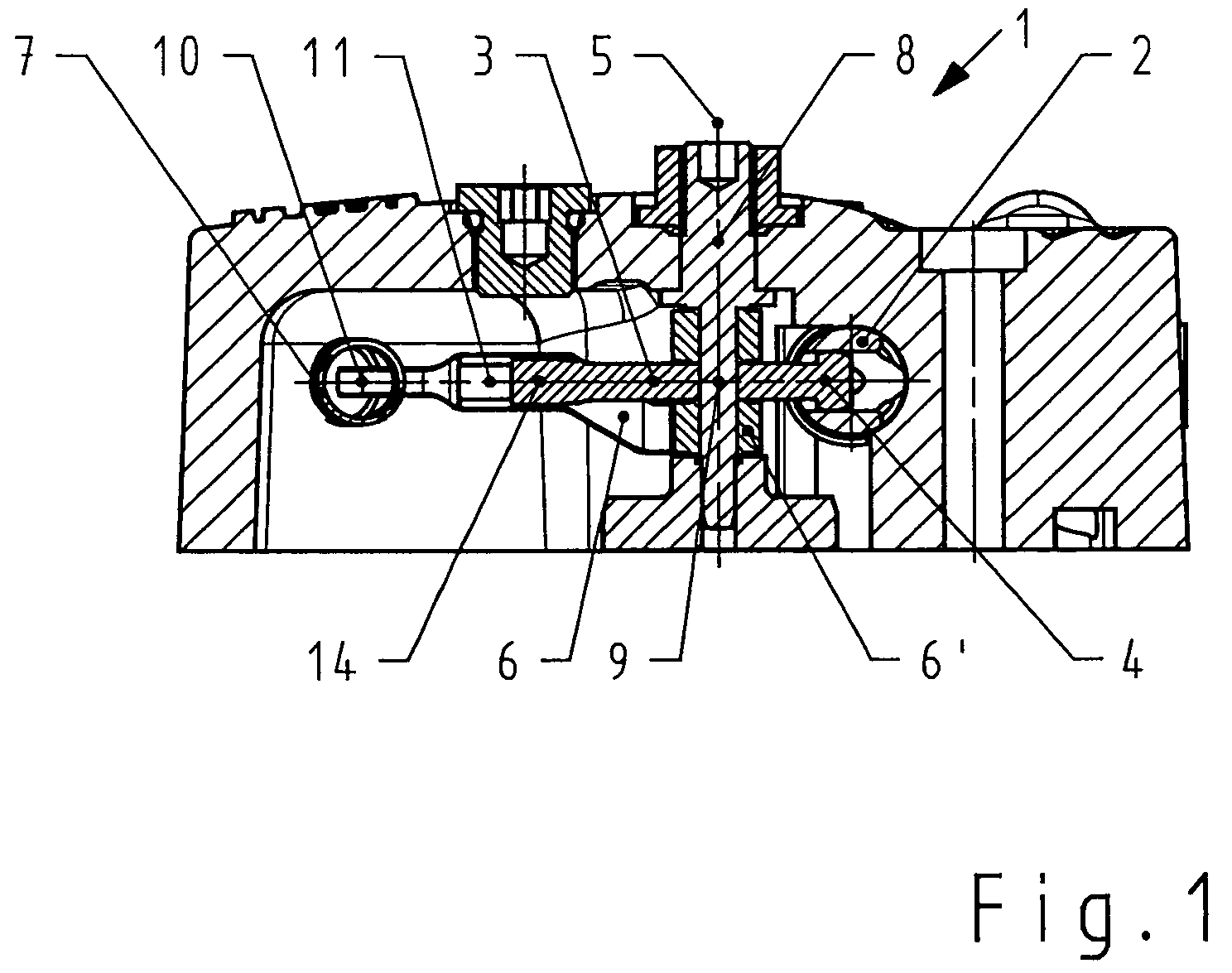 Axial piston machine having a device for the electrically proportional adjustment of its volumetric displacement