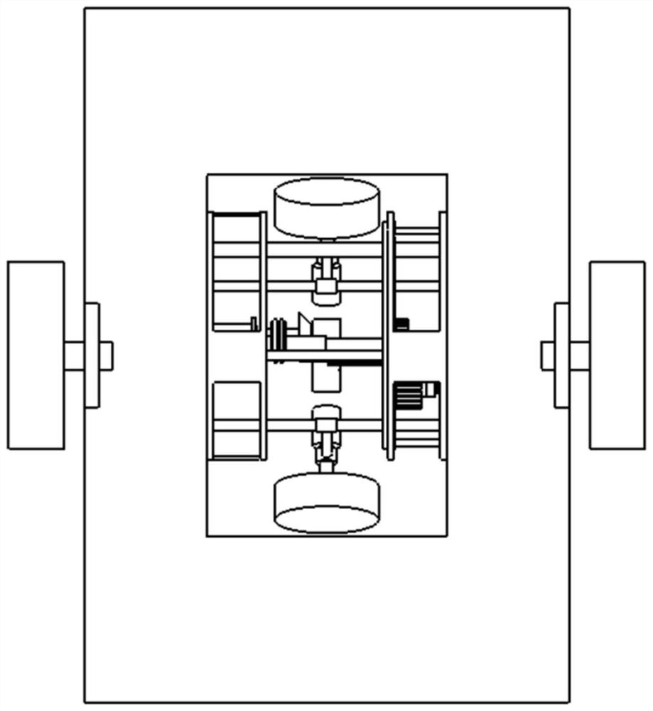 Warehouse AGV with automatic transverse avoidance walking device after fault