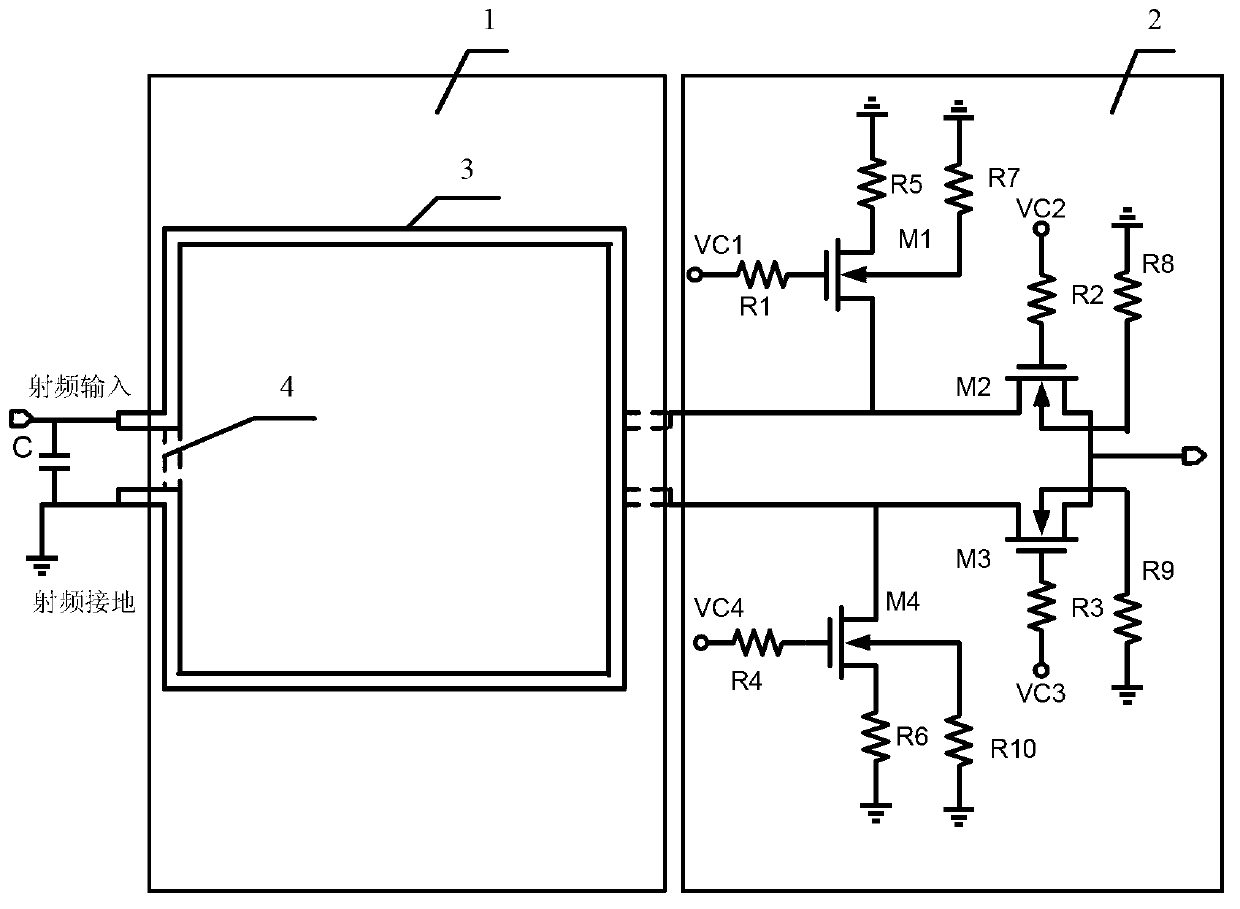 180-degree broadband phase shifter on passive chip