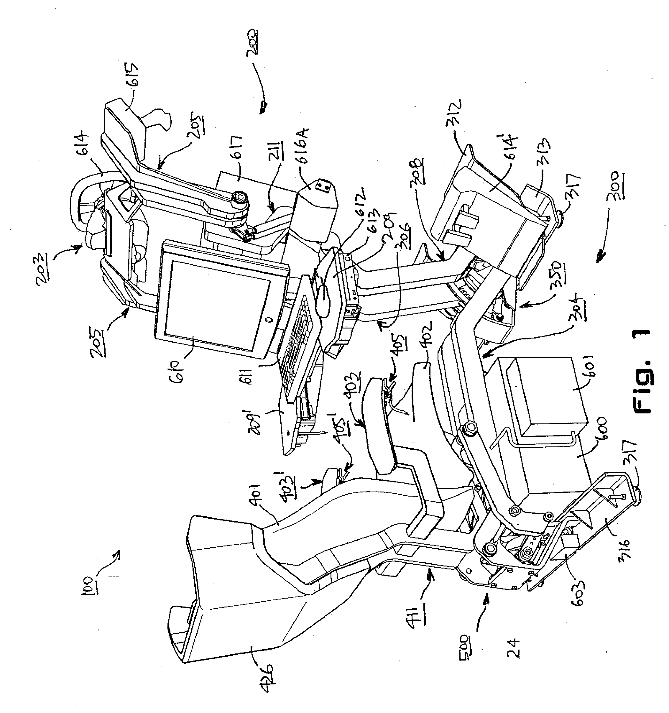 Integrated videogaming and computer workstation