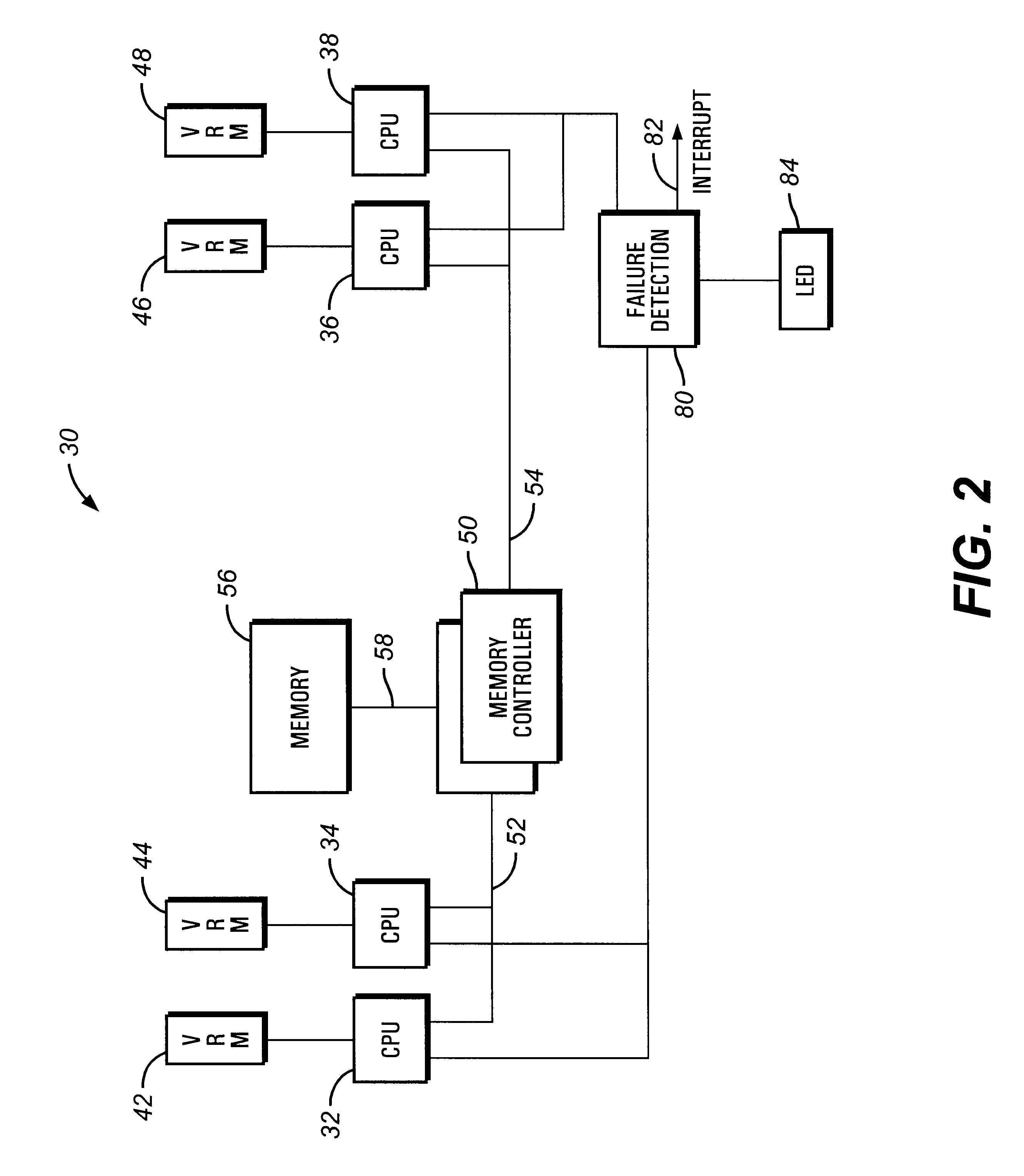 Method and apparatus for determining a processor failure in a multiprocessor computer