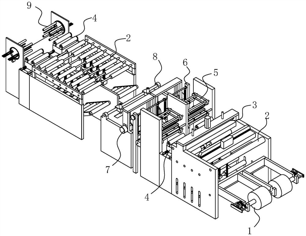 Production equipment and technology of even-back vest bag