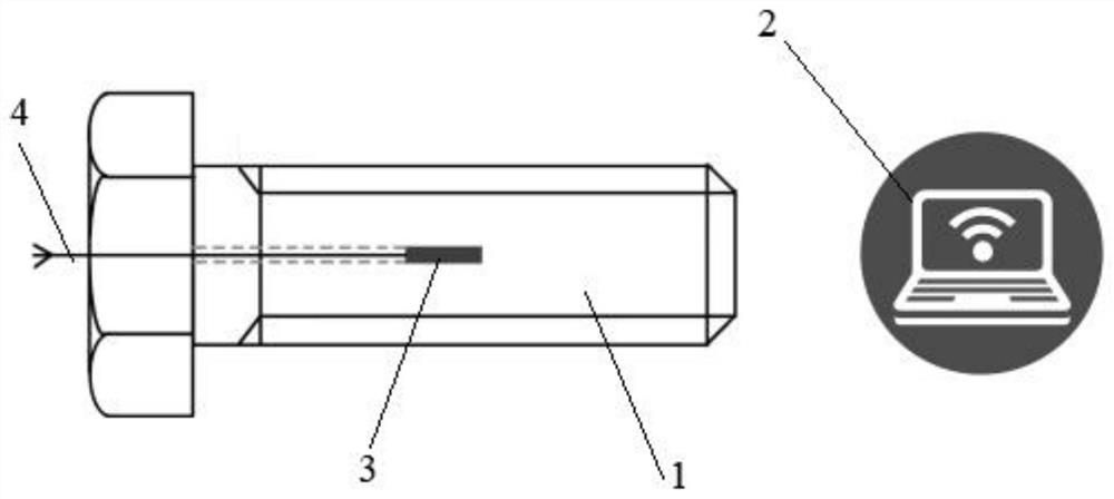 Embedded wireless passive bolt tightness state monitoring system based on surface acoustic wave technology