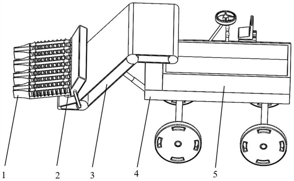 An automatic leaf-separating cabbage harvesting and bundling integrated harvester