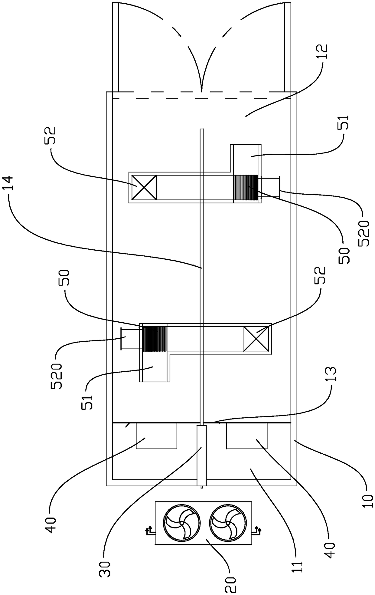 Drying system with heat recovery function