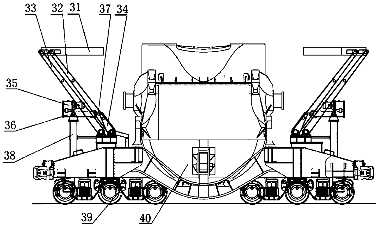 A control method based on wireless communication for adding and uncapping the lid of molten iron tank