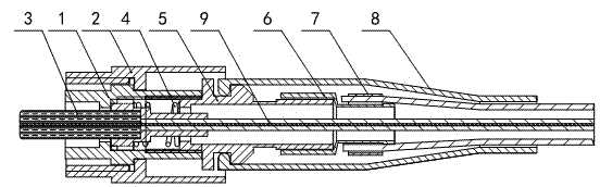 Automatic rotatable installing machine for movable optical fiber connector