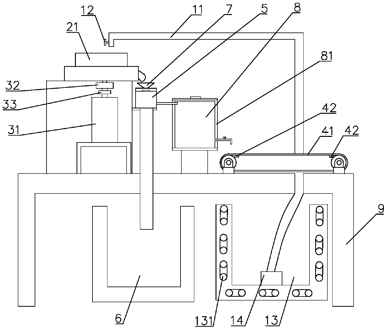 Jujube refining device and production method of jujube pulp