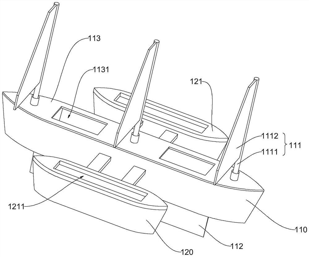 Ship applying wind power