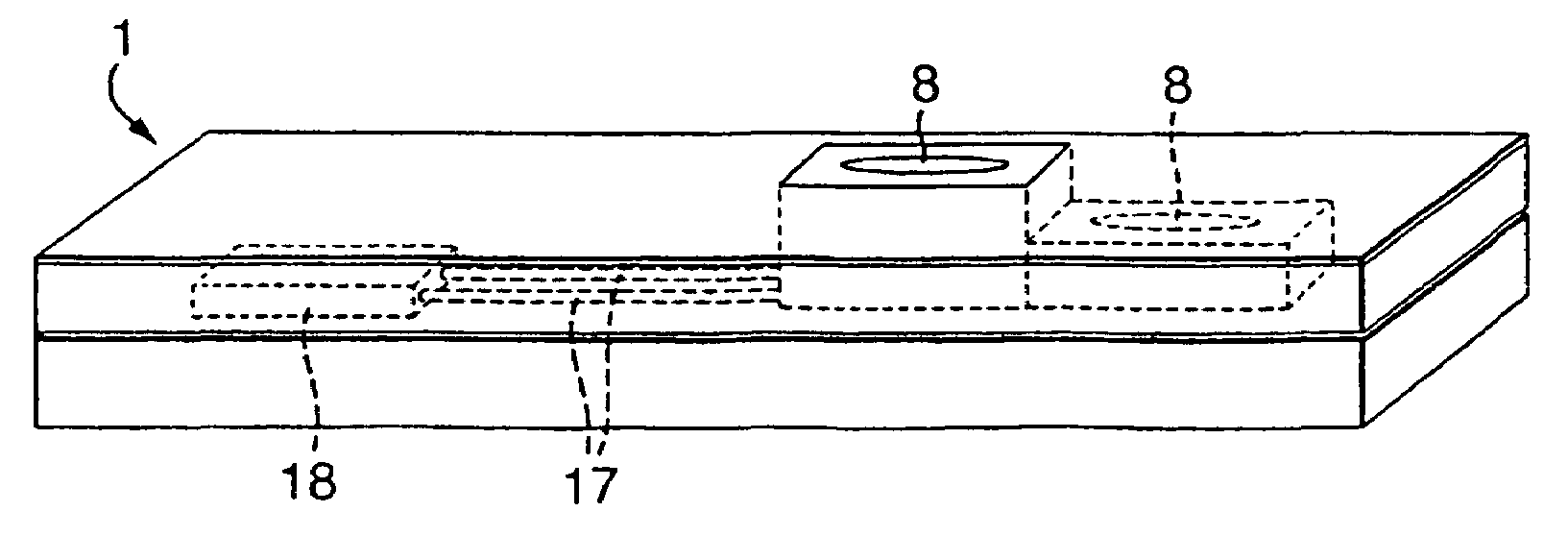 Method and device for monitoring analyte concentration by optical detection