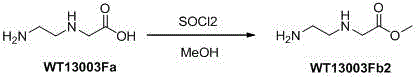 A kind of synthetic method of n-(2-fmoc-aminoethyl) glycine methyl ester hydrochloride