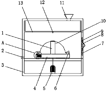 Special cleaning device for safety helmet of petroleum exploitation worker