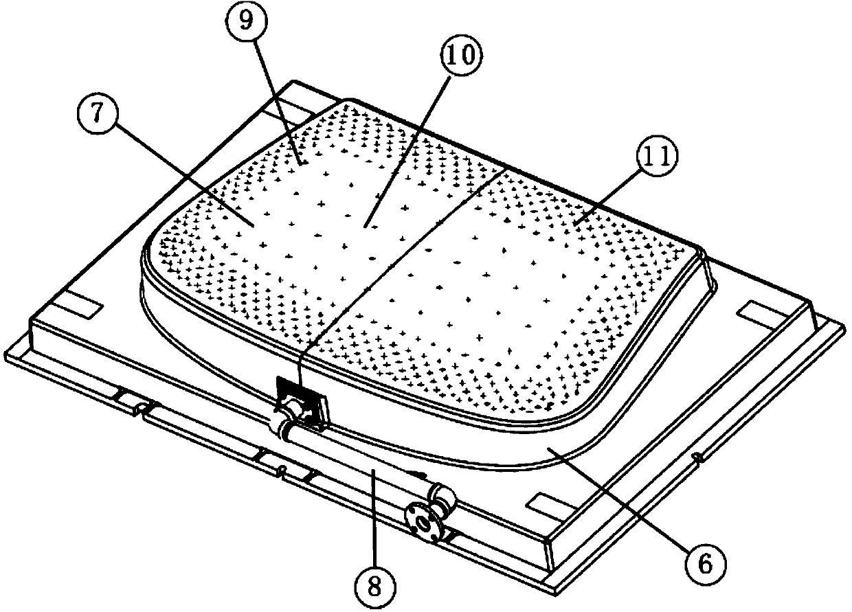 Improved mold for out-of-furnace press forming of automobile laminated glass