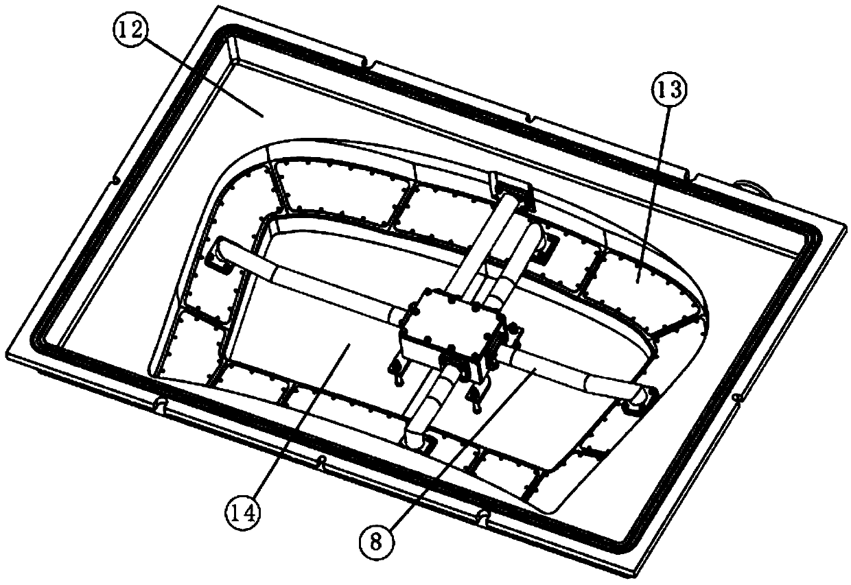 Improved mold for out-of-furnace press forming of automobile laminated glass