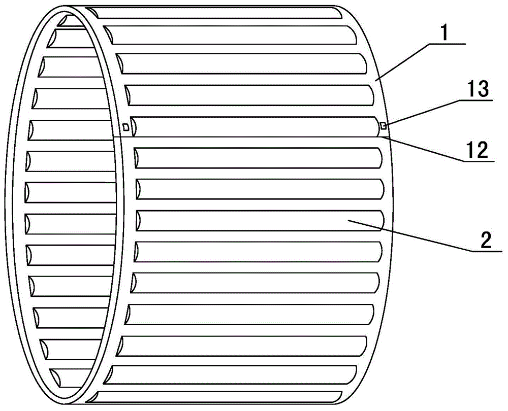 Bearing rolling needle holder