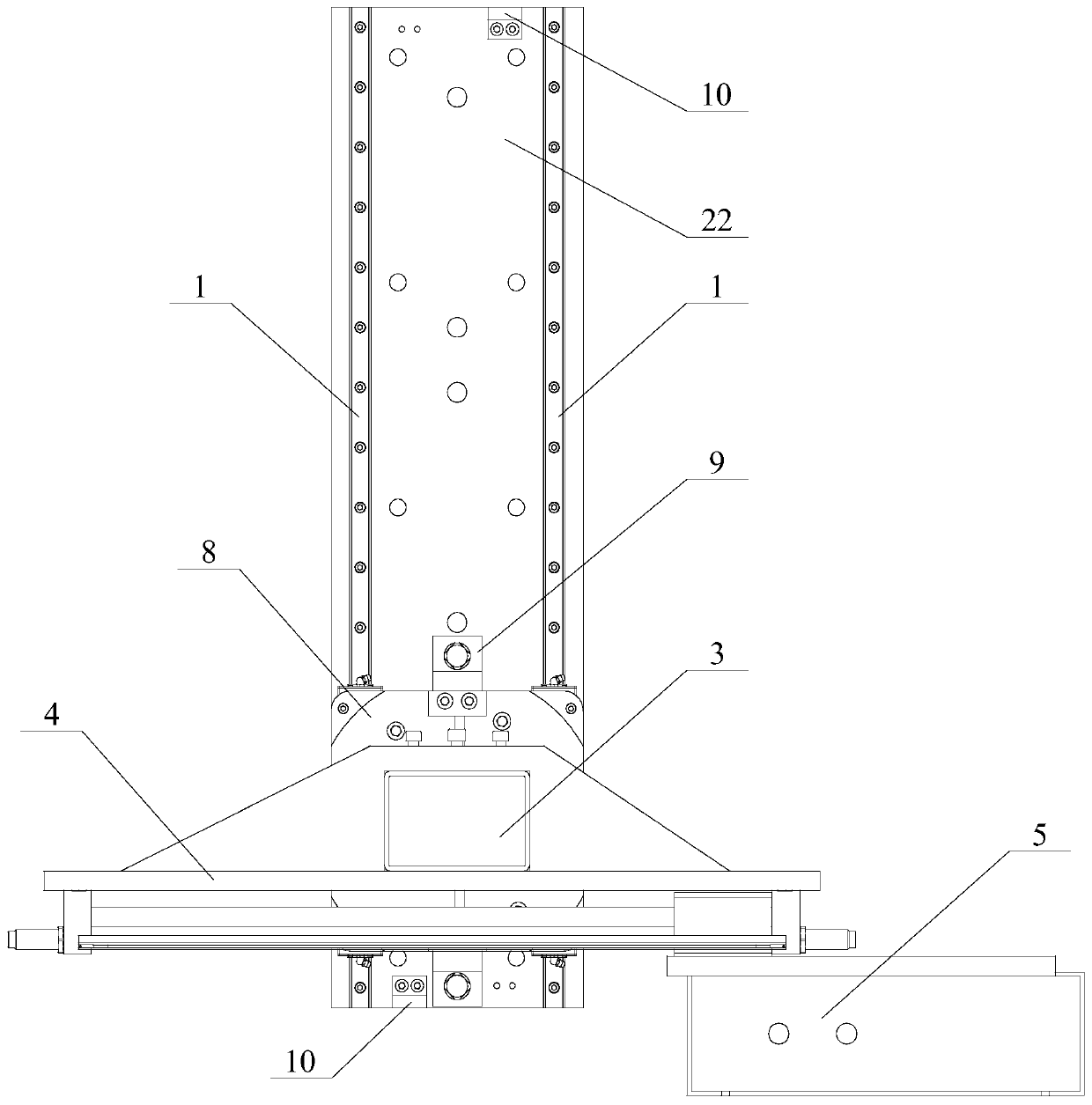 Depth detection device for high-temperature molten iron