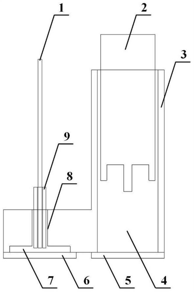 All-optical integrated broadband ultrasonic detection device and preparation method