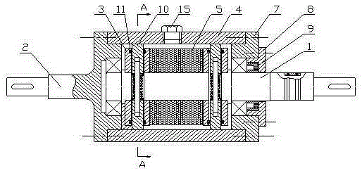 Wedge squeeze soft start device based on magnetorheological fluid and shape memory alloy