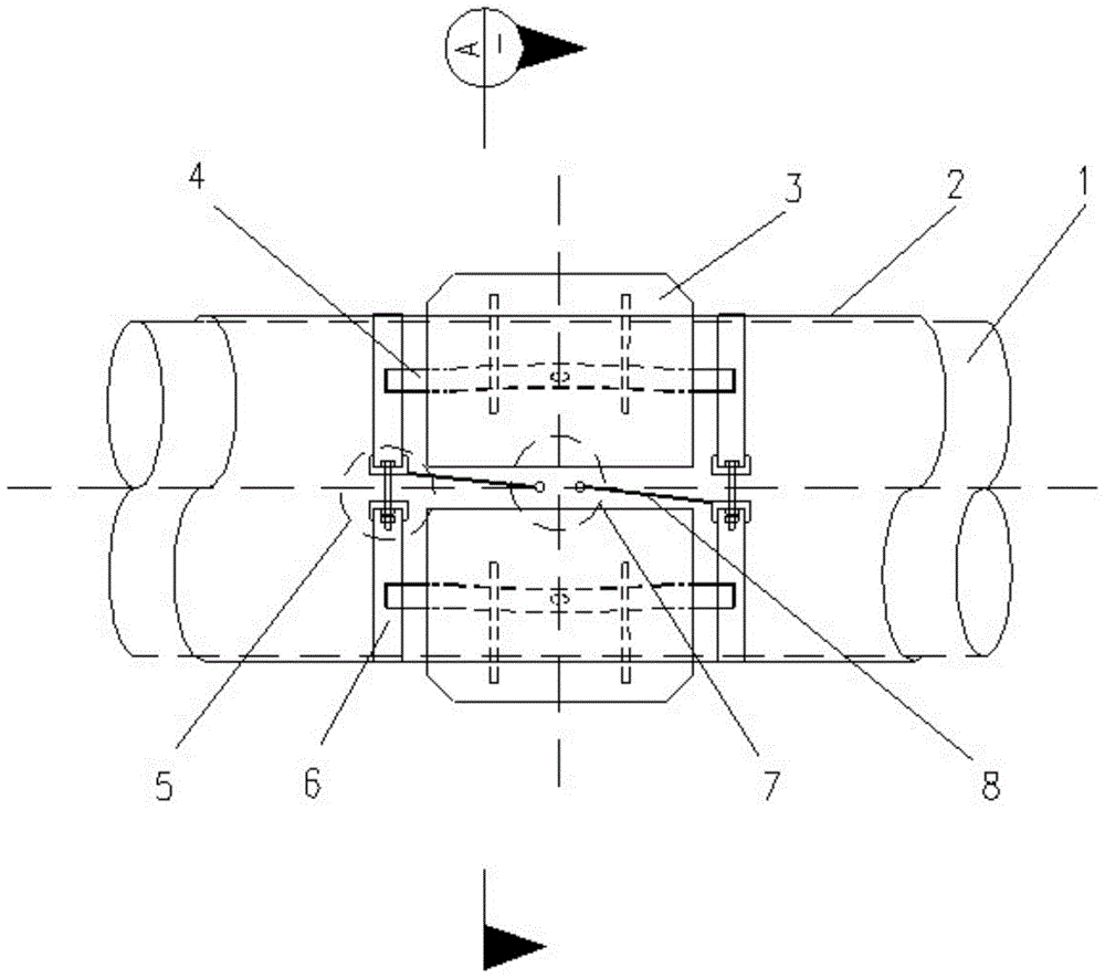 Installation process of bracelet type anode