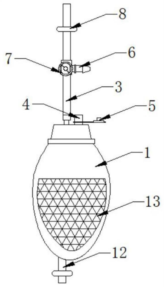 Split type anti-blocking tube drainage ball