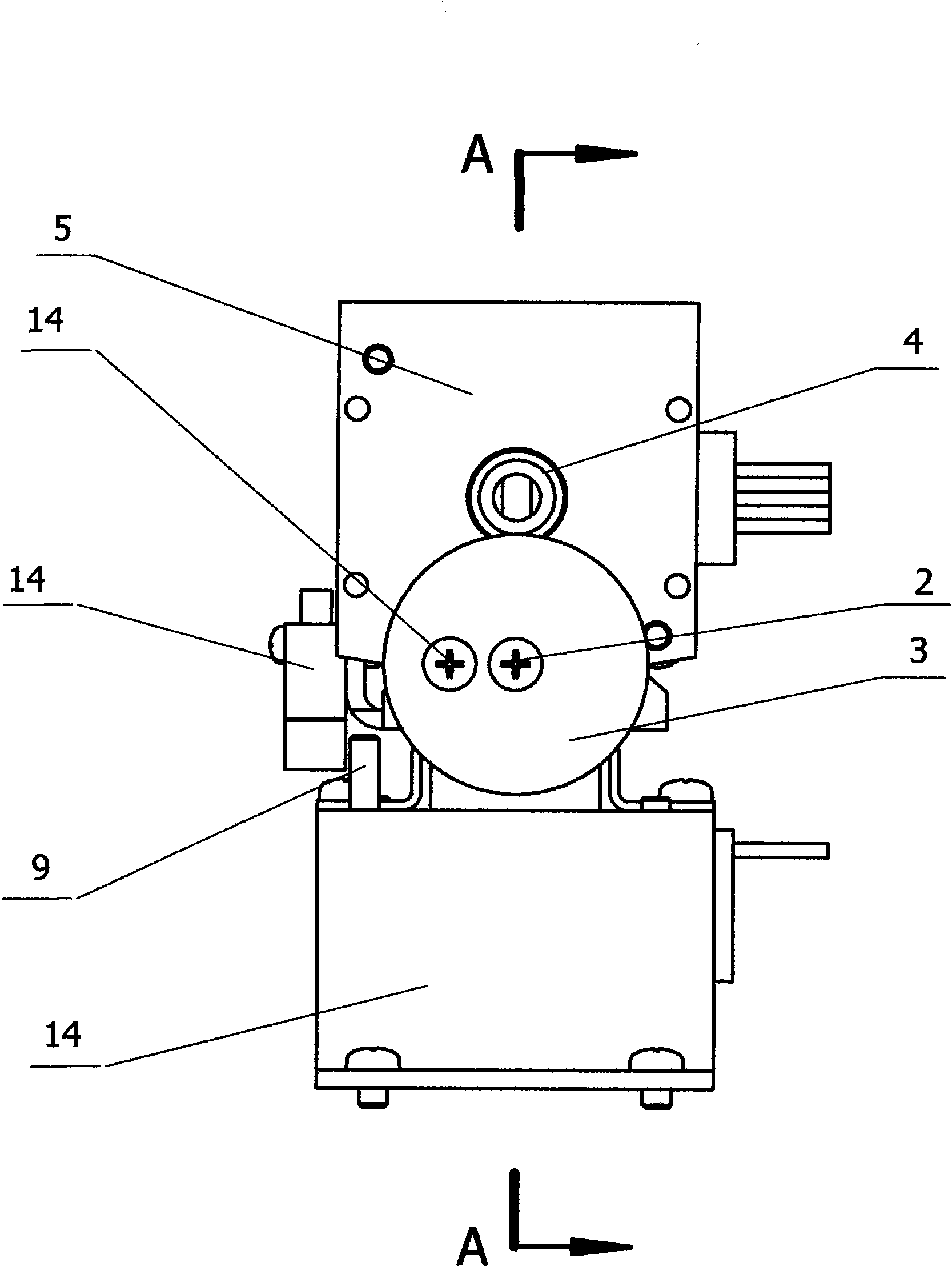 Two -degree-of-freedom cradle head mechanism