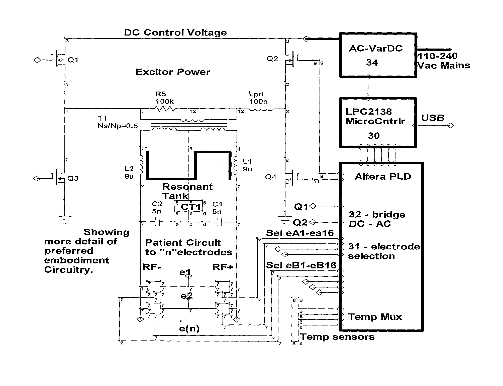 Minimal device and method for effecting hyperthermia derived anesthesia